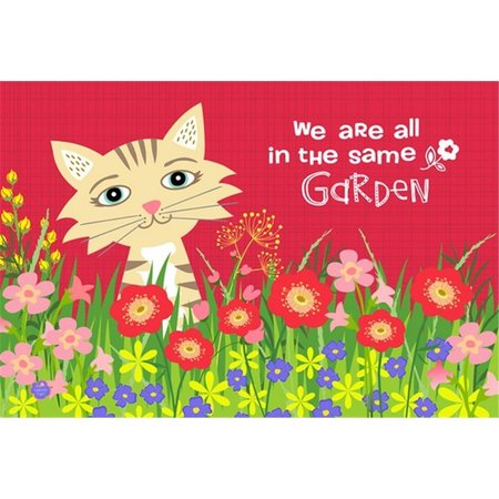 CAROLINES TREASURES Garden Cat Fabric Placemat VHA3009PLMT